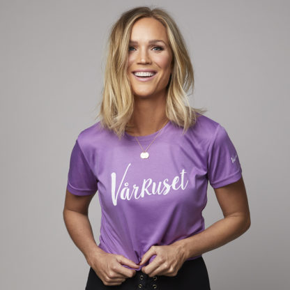 Vårruset tränings t-shirt lila