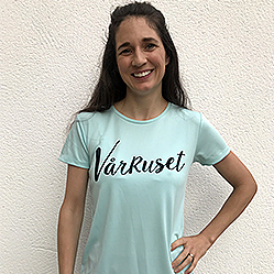 Vårruset tränings t-shirt ljusgrön